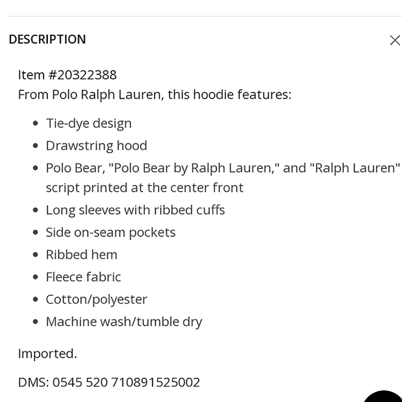 POLO by RL | TIE-DYE Bear Pullover Hoodie - Picture 4 of 5